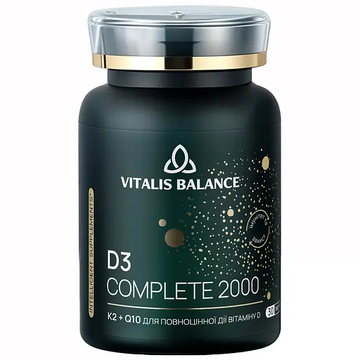 Дієтична добавка Vitalis Balance D3 Complete 2000 30 таблеток (2370035) - фото 1