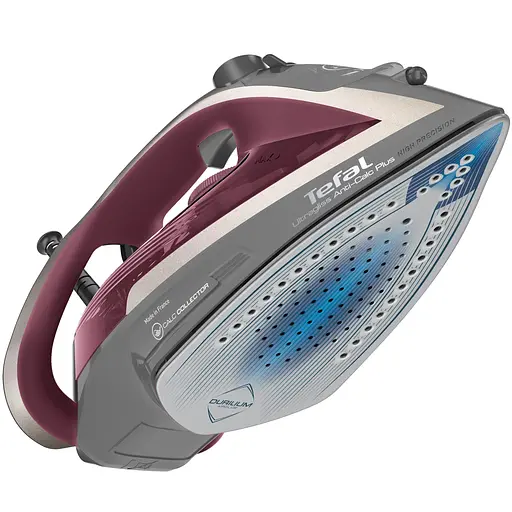 Tefal Праска Ultragliss Plus, 2800Вт, 270мл, паровий удар -260гр, постійна пара - 50гр, керам. підошва, бордово-сірий - фото 2