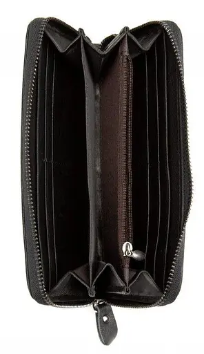 Чоловічий клатч шкіряний, чорний TIDING BAG sum0028928 - фото 4