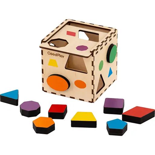 Кубик-сортер GoodPlay Кольорова фігурка (CUB-4-002) - фото 3