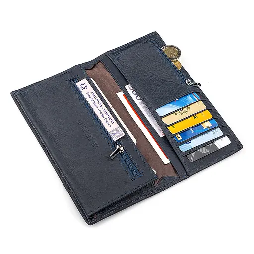 Мужской кожаный кошелек (ST148) ST Leather 9.5х18.5х2.5 см acs0015153 - фото 4