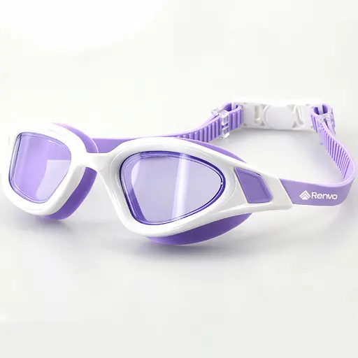 Окуляри для плавання Renvo Javari Уні Anti-fog Фіолетовий, Білий OSFM (2SG300-09) - фото 1