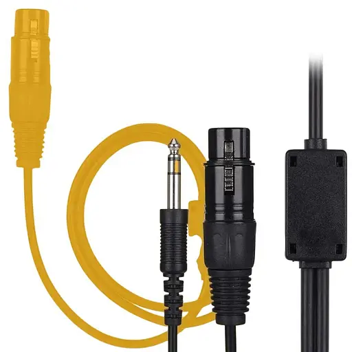 Адаптер авіаційної гарнітури Kafuty для Airbus XLR на подвійний штекер GA 5-контактний гніздовий роз'єм Airbus