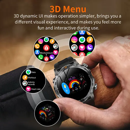 Часы Smart Fire Steel с компасом, 2 ремешка - фото 20