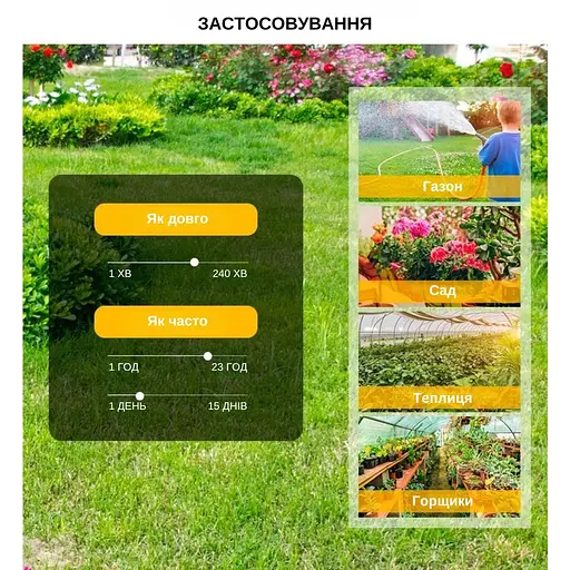 Программируемый таймер подачи воды XON WaterTimer X342 для полива (XWTDB152401B 7737) Черный - фото 6
