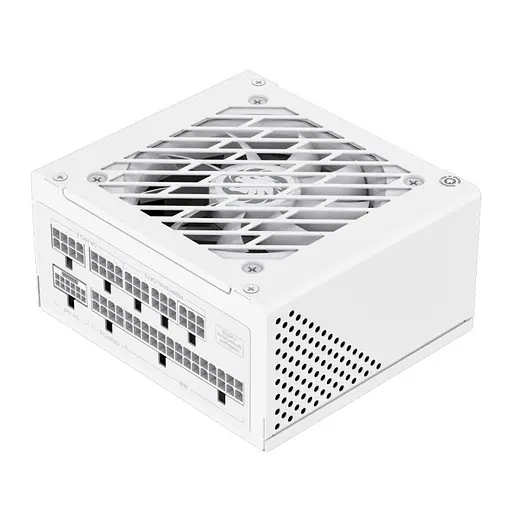 Блок питания 750 Вт, GameMax GS-750G, белый, SFX, модульный, 80+ золотистый, Active PFC, 9,2 см, 3xMolex/4xSATA/1x16-pin - фото 1