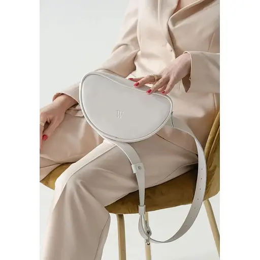 Поясна сумка Ada белая - фото 1