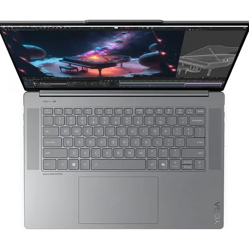 Ноутбук Lenovo Yoga Slim 7i G9 Aura Edition, Ultra 7 256V la 4.8 GHz, 16 GB LPDDR5x 8533,512 GB, Arc 140V - фото 3