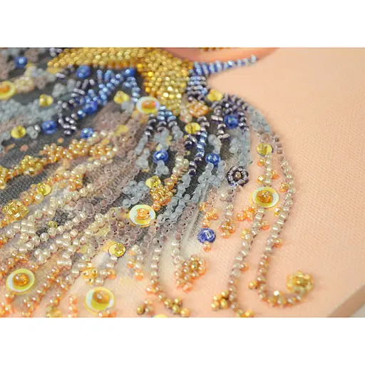 Набор-миди для вышивки бисером "Звездный вальс" AMB-097 20х20 см - фото 3