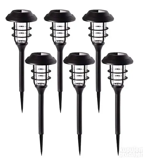 Вуличні садові сонячні світильники Solar Lawn Lamp X20 6 шт. на сонячних батареях підсвічування газону - фото 5