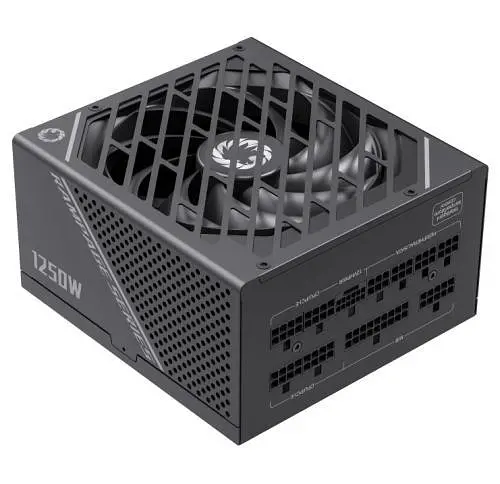 Блок питания 1250 Вт, GameMax GX-1250 PRO, черный, модульный, 80+ Platinum, Active PFC, 13.5 см, 3xMolex/10xSATA/1x16-pin - фото 1