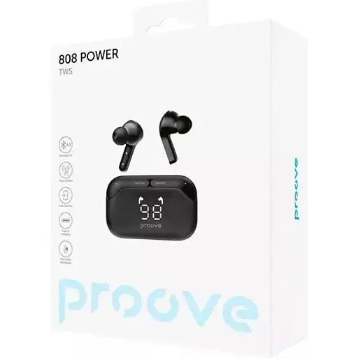 Наушники TWS Proove 808 Power Black - фото 5