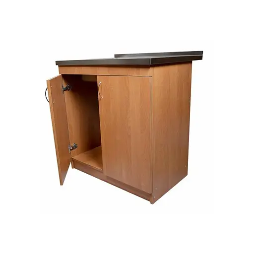 Тумба для кухні з накладною нержавіючою мийкою ЛДСП 80х60х83 см Вільха (52868-01154) - фото 4