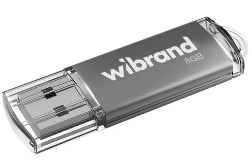 Flash Wibrand USB 2.0 Cougar 8Gb Silver - фото 1