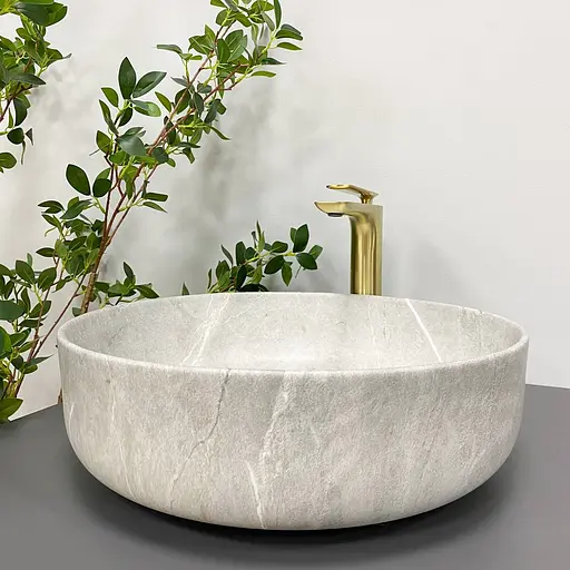 Умивальник VBI Bari grey stone matt накладний VBI-011603, Сірий - фото 4