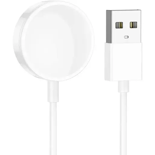 Зарядний пристрій кабель Borofone BD1 для розумних годинників білий - фото 1