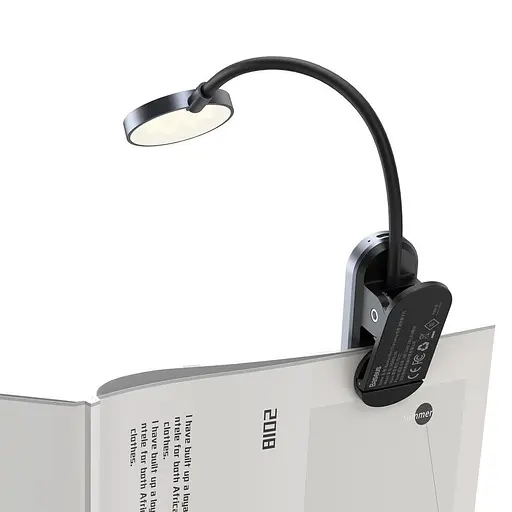Настільна лампа Baseus Comfort Reading Mini Clip Lamp Dark Gray (DGRAD-0G) (67870) - фото 4