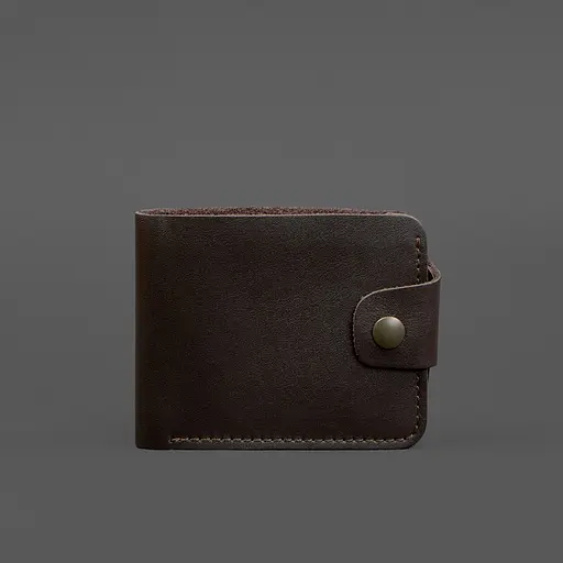 Кожаное портмоне 9.1 темно-коричневое - фото 8