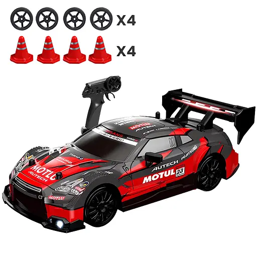 Машинка для дріфту Nissan GT-R 20 км/год. Повний привід. Додаткові колеса. Фари