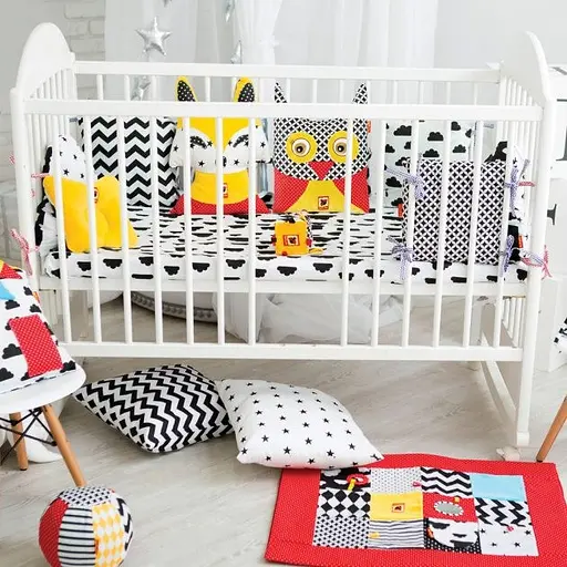 Підвіска-бортик для ліжечка "Совушка B&W" МС 110512-04 - фото 5