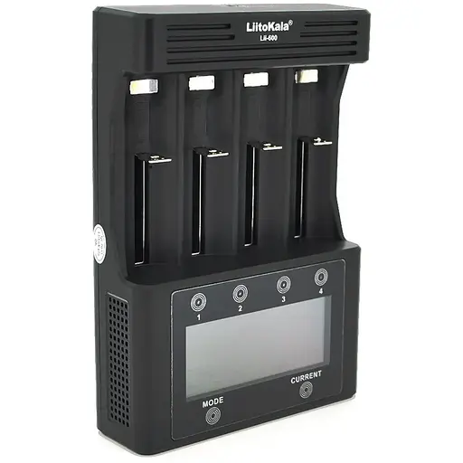 ЗУ универсальное Liitokala Lii-600, АЗУ+СЗУ, 4 канала, LCD дисплей, поддерживает Li-ion, Ni-MH и Ni-Cd AA(R6), ААA(R03), AAAA, С(R14)