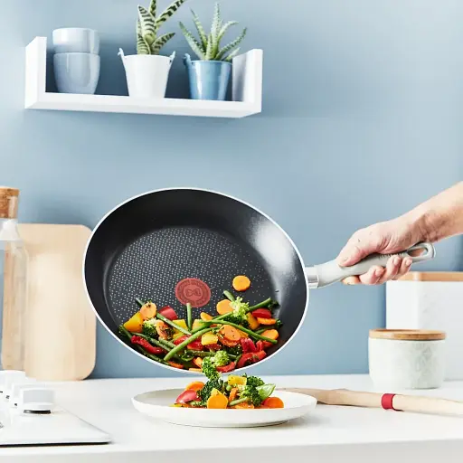 Сковорода универсальная Tefal Air Cook 24см (B5830453) с титановым антипригарным покрытием - фото 2
