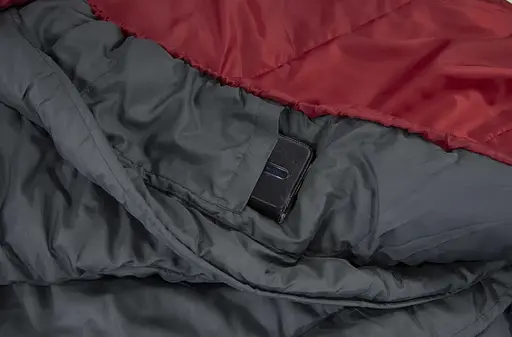 Спальный мешок High Peak TR 300/0°C Dark Red/Grey Right (23061) - фото 3