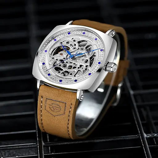 Наручний годинник чоловічий 8274 Silver Forsining acs0031399 - фото 3