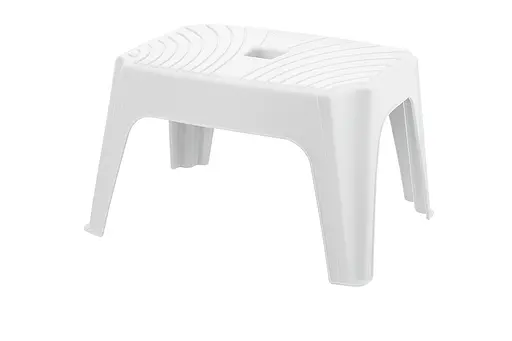 Табурет пластиковий Step 1 38x24,8x22h, білий