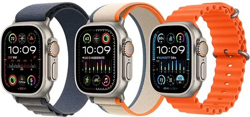 Смарт-часы Apple Watch Ultra 2 GPS + Cellular 49mm Titanium Case with Green/Gray Trail Loop - M/L (MRF43)