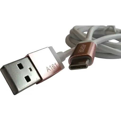 Type-C кабель Aspor A162 30 см Синій срібло