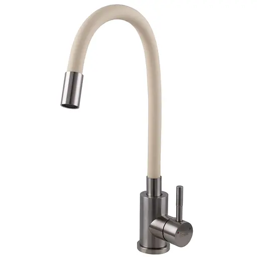 Смеситель для кухни EcoMIX SBT3-203SBG с гофрированным изливом из нержавеющей стали для удобства и долговечности