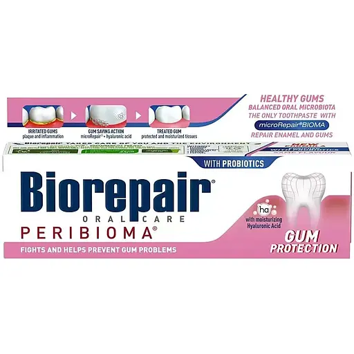 Набір: зубна паста Biorepair Захист ясен 75 мл + зубна щітка Biorepair Досконала чистка Ultrasoft для захисту ясен ультрам'яка рожева - фото 2