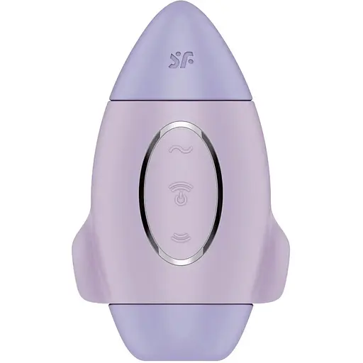 Вакуумный стимулятор клитора с вибрацией Satisfyer Mission Control фиолетовый