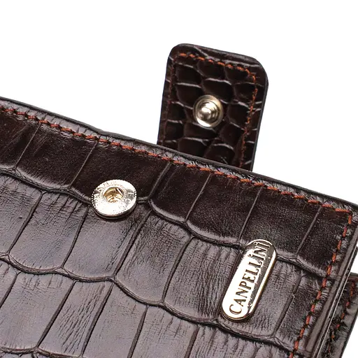 Мужской кожаный кошелек Canpellini 11.5х10х1 см acs0025686 - фото 3