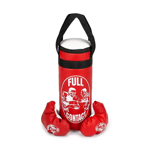 Боксёрский набор средний, диаметр 17x48 см, красный