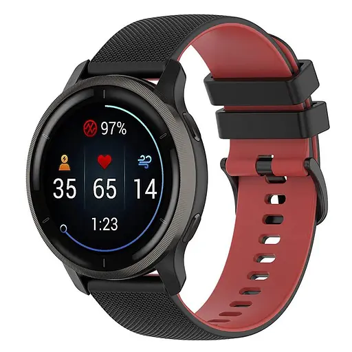 Ремешок Ribby для Smart Watch 22mm Black/Red