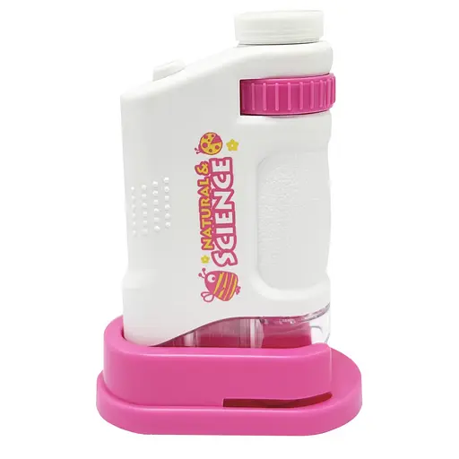 Дитяча іграшка "Мікроскоп" YG Toys 3108B(Pink) щипці, скло в комплекті - фото 1