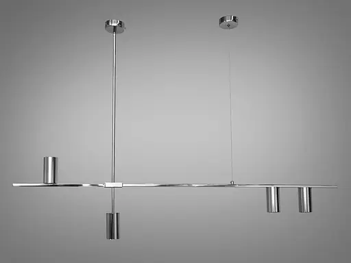 Перлина колекції, модна люстра підвіс в стилі Loft, 4 лампи, хром - фото 1