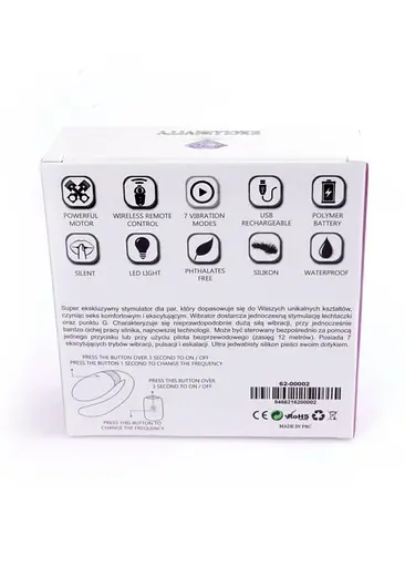Вібратор Boss Series V-Vibe 9 см фіолетовий - фото 6
