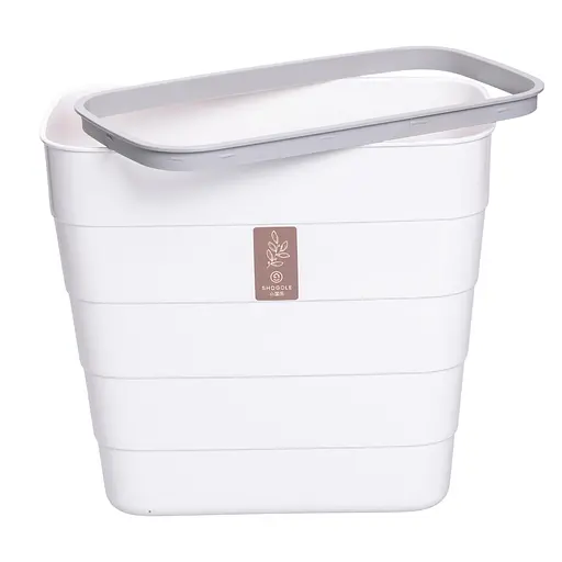 Корзина для мусора Yiwu подвесная белая HP-45-18W - фото 5