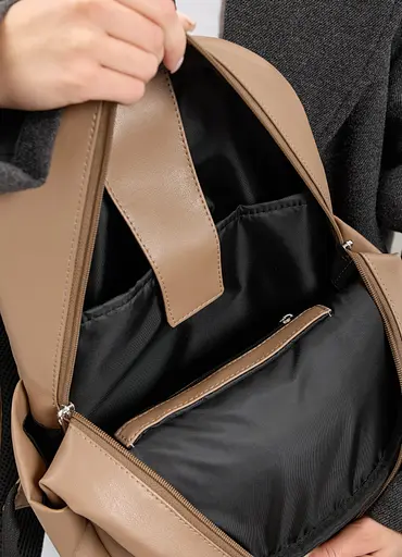 Жіночий рюкзак Sambag Talary кавовий 35 х 25 х 12 см (35312021) - фото 7