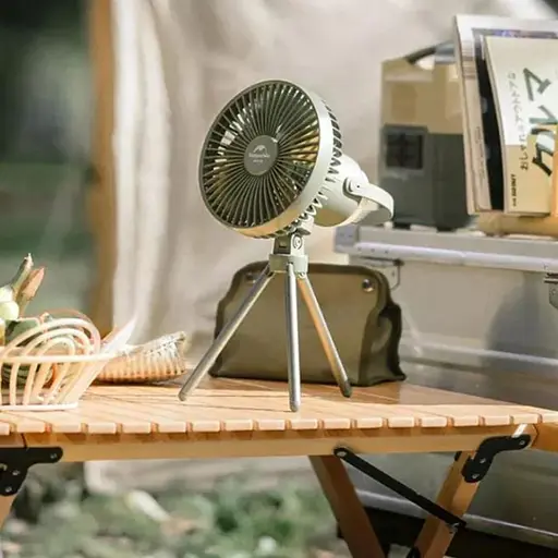 Вентилятор із нічником Naturehike NH22ZM001 (Темно-зелений) - фото 5