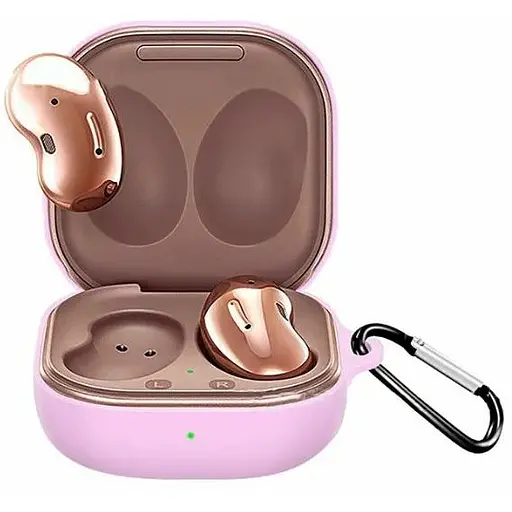 Чохол-накладка DK Silicone Candy Friendly карабін Samsung Galaxy Buds FE (R400) (011386) (pink)