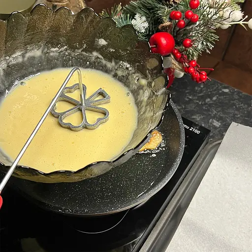 Формочки для хвороста хрустиков вафельного печенья из жидкого теста с бабочкой 4 шт. в наборе (толщина 1 см), Kitchen Master Серый 86768 - фото 3