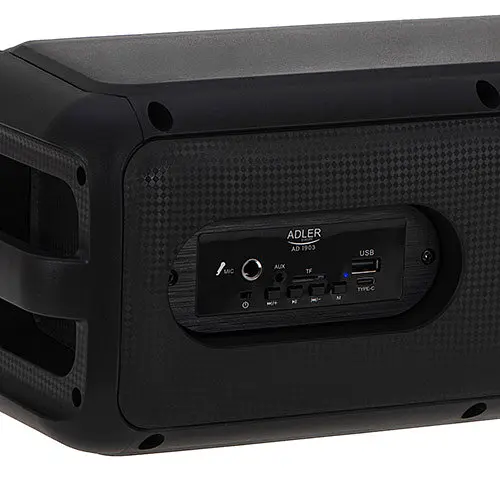 Bluetooth колонка Adler AD 1903 з радіо, караоке, RGB-підсвіткою, акумулятор 1500 мАг Bluetooth колонка - фото 8