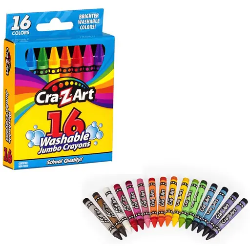 Мел восковой Cra-Z-Art легкосмываемый большой 16 шт. (10204CRA) - фото 4