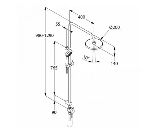 Душова система Kludi Logo 6809305-00 - фото 2