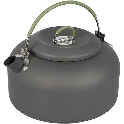 Чайник Bo-Camp Hard Anodized Anthracite/Green 1.4 л серый (2200410) - фото 1