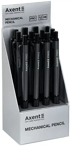 Карандаш механический Axent Pro HB 0.5 мм черный (AMP9030-01-A) - фото 2